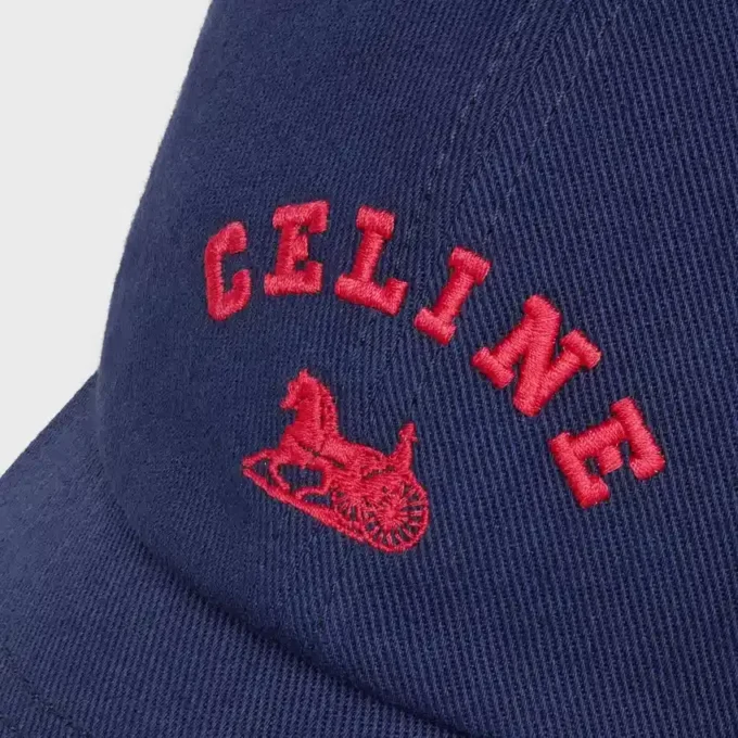Cappellino CELINE Richelieu in twill di cotone