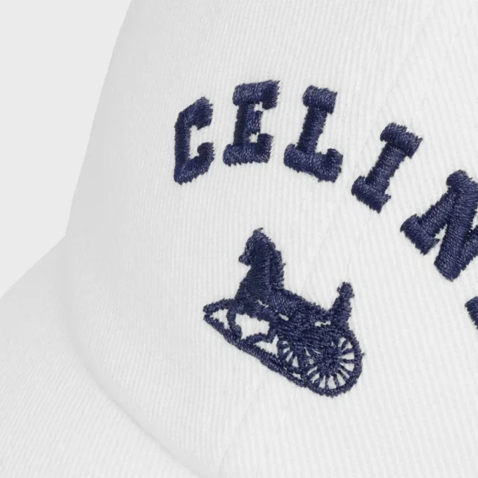 Cappellino CELINE Richelieu in twill di cotone Cappellino CELINE Richelieu in twill di cotone