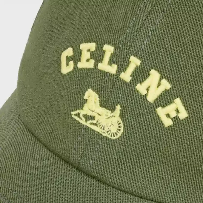 Cappellino CELINE Richelieu in twill di cotone