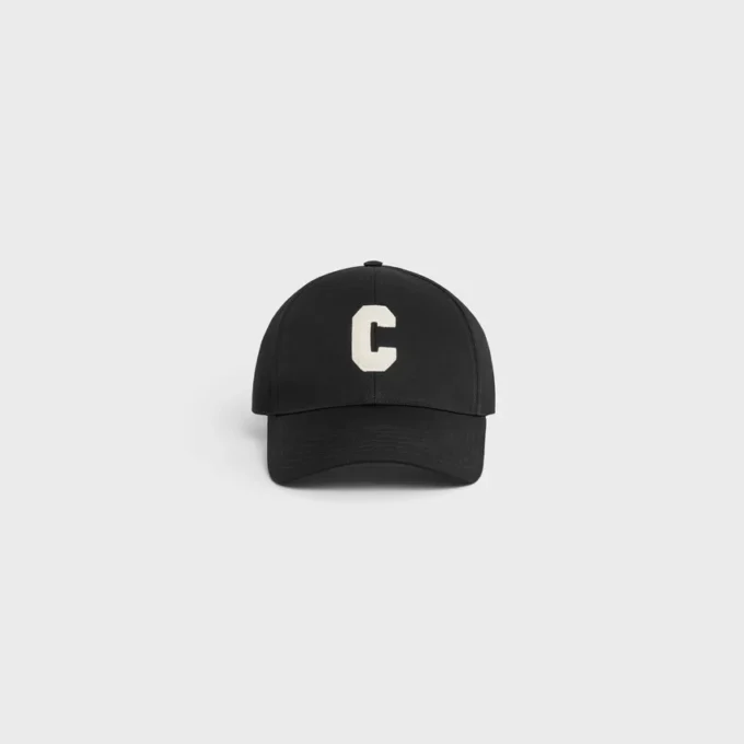 Cappellino da baseball con iniziale in cotone Cappellino da baseball con iniziale in cotone
