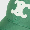 Cappellino da baseball Triomphe in gabardine di cotone lavato Cappellino da baseball Triomphe in gabardine di cotone lavato