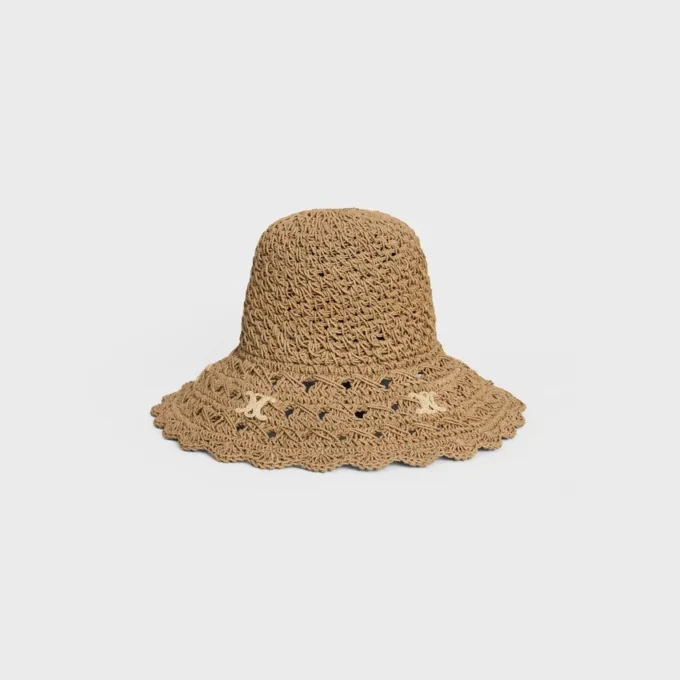 Cappellino Triomphe in rafia traforata