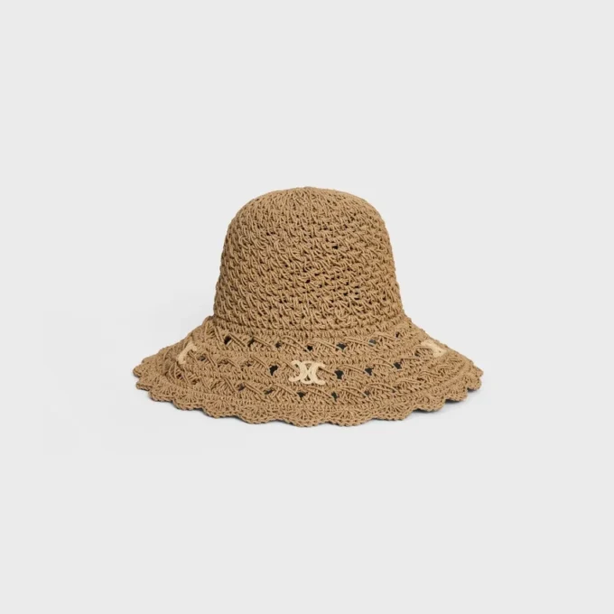 Cappellino Triomphe in rafia traforata
