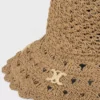 Cappellino Triomphe in rafia traforata