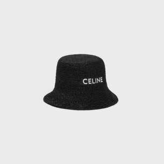 Cappello a secchiello in rafia