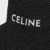 Cappello a secchiello in rafia