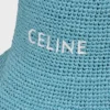 Cappello a secchiello in rafia