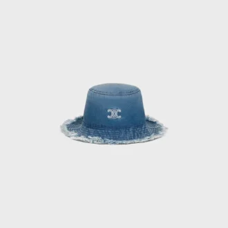 Cappello a secchiello Triomphe in denim di cotone