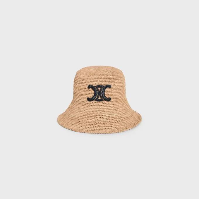 Cappello a secchiello Triomphe in rafia