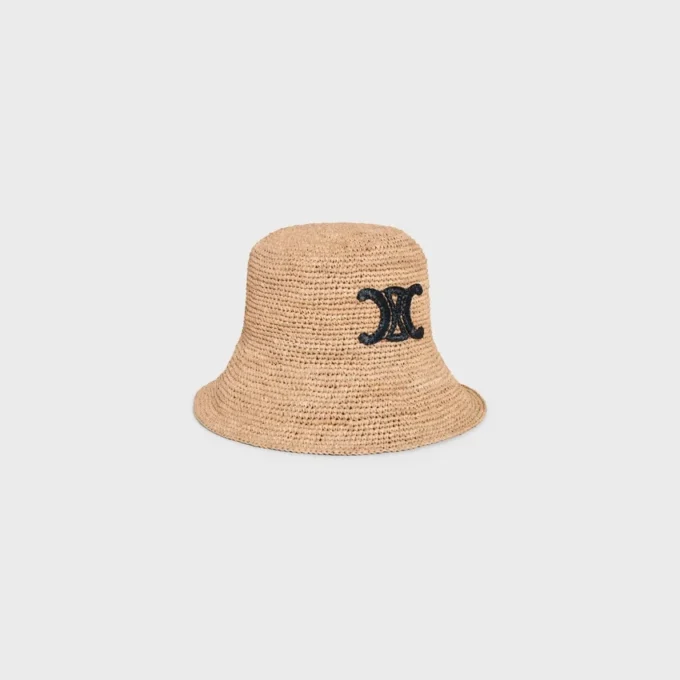 Cappello a secchiello Triomphe in rafia