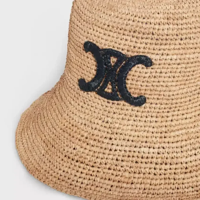 Cappello a secchiello Triomphe in rafia