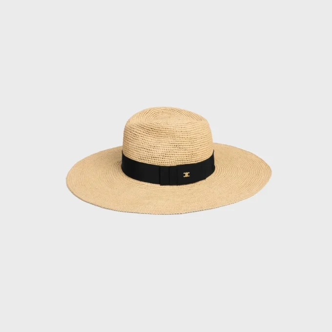 Cappello a tesa larga Triomphe in rafia