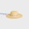 Cappello con nastro in paglia