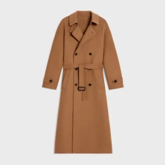 Cappotto avvolgente in lana e cashmere double-face