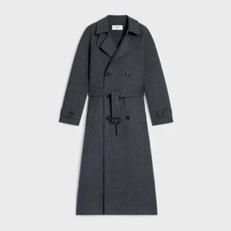 Cappotto avvolgente in lana e cashmere double-face