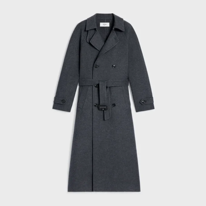 Cappotto avvolgente in lana e cashmere double-face Cappotto avvolgente in lana e cashmere double-face