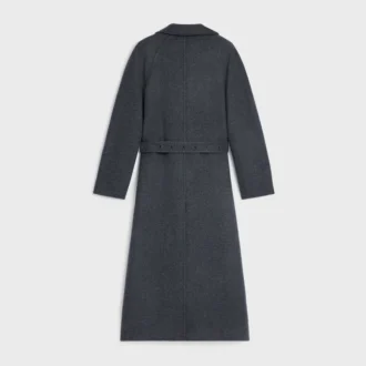 Cappotto avvolgente in lana e cashmere double-face