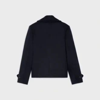 Cappotto da marinaio in tessuto di cashmere