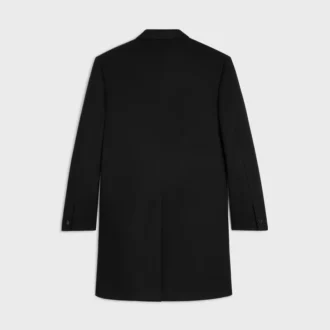 Cappotto doppiopetto in tessuto di lana