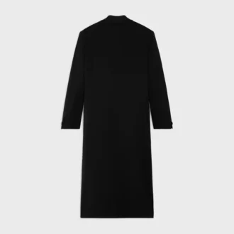 Cappotto doppiopetto in tessuto di lana