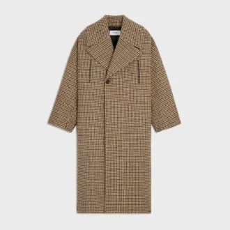Cappotto in lana pied-de-poule
