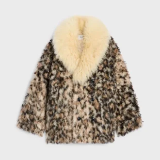 Cappotto in mohair e alpaca