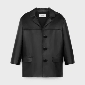 Cappotto in morbida pelle di agnello