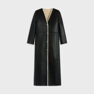 Cappotto lungo in montone Cappotto lungo in montone