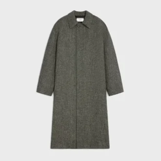 Cappotto Mac in tweed di lana a quadri