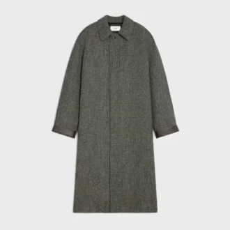 Cappotto Mac in tweed di lana a quadri