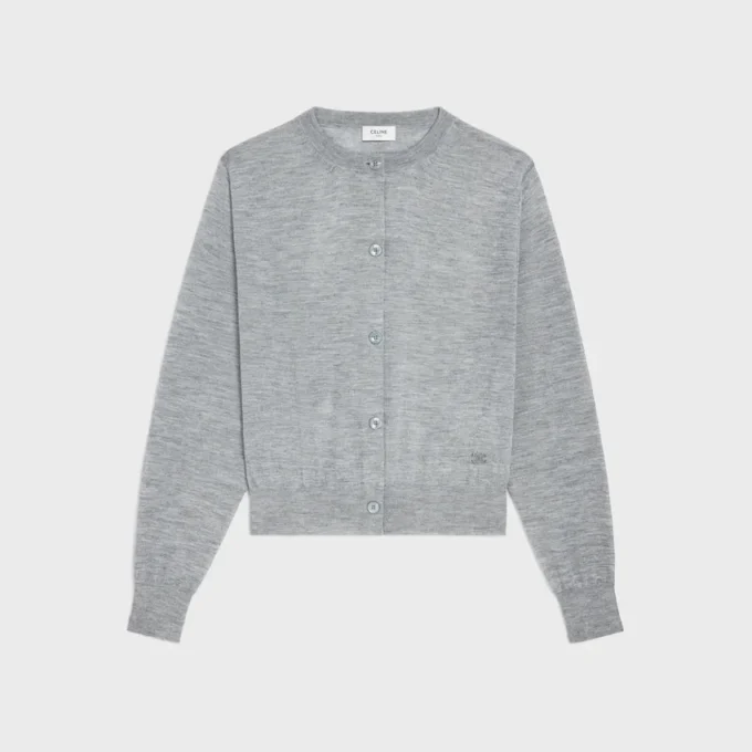 Cardigan in cashmere sottile