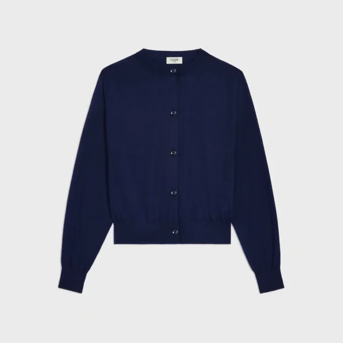 Cardigan in cashmere sottile