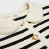 Cardigan in lana a righe