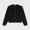 Cardigan in mohair spazzolato