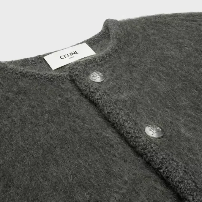 Cardigan in mohair spazzolato Cardigan in mohair spazzolato