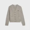 Cardigan Triomphe in cashmere a trecce Cardigan Triomphe in cashmere a trecce
