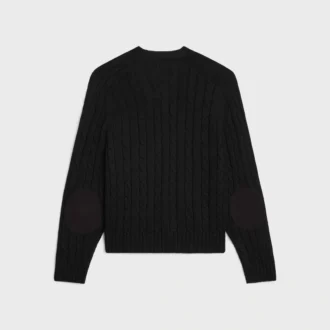 Cardigan Triomphe in cashmere a trecce