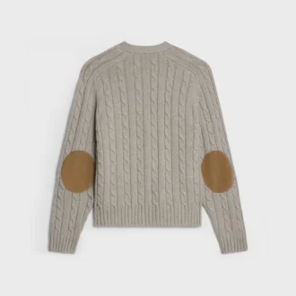 Cardigan Triomphe in cashmere a trecce