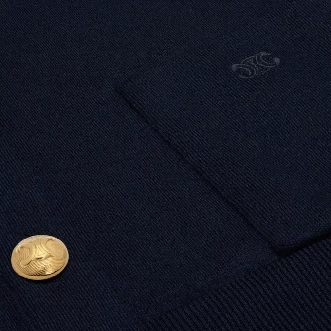 Cardigan Triomphe in lana pregiata