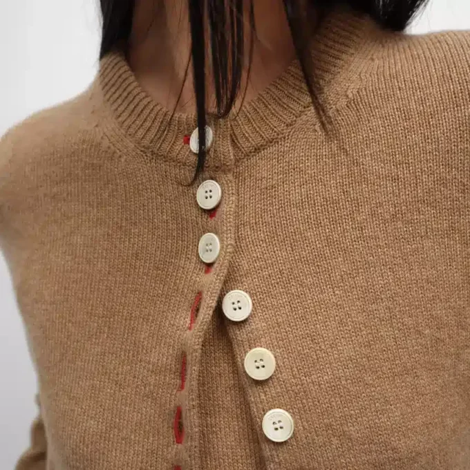 Cardigan Twinset in cashmere Heritage
