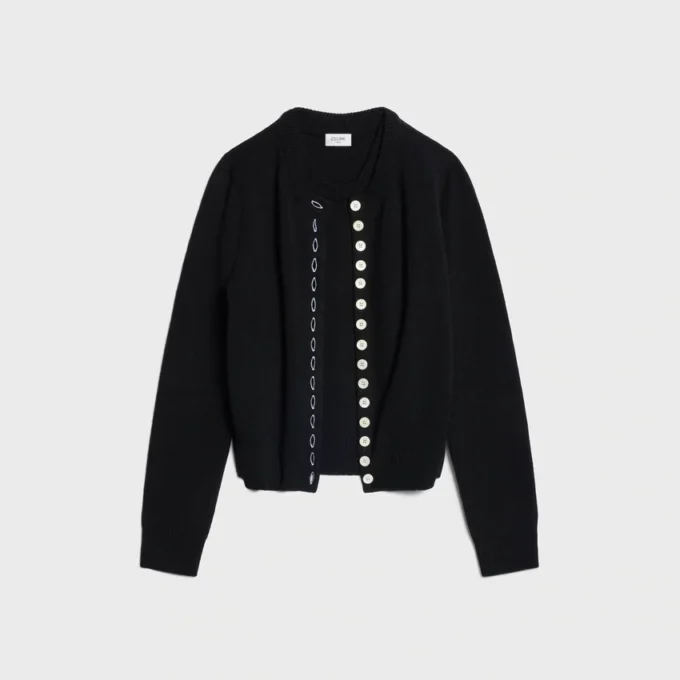 Cardigan Twinset in cashmere Heritage