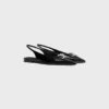 CELINE Alma Triomphe Flat Slingback in pelle di vitello lucida CELINE Alma Triomphe Flat Slingback in pelle di vitello lucida