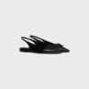 CELINE Alma Triomphe Flat Slingback in pelle di vitello verniciata CELINE Alma Triomphe Flat Slingback in pelle di vitello verniciata