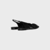CELINE Alma Triomphe Flat Slingback in pelle di vitello verniciata CELINE Alma Triomphe Flat Slingback in pelle di vitello verniciata