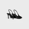 CELINE Alma Triomphe Slingback in pelle di vitello lucida CELINE Alma Triomphe Slingback in pelle di vitello lucida