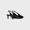 CELINE Alma Triomphe Slingback in pelle di vitello lucida CELINE Alma Triomphe Slingback in pelle di vitello lucida