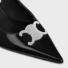 CELINE Alma Triomphe Slingback in pelle di vitello lucida CELINE Alma Triomphe Slingback in pelle di vitello lucida