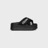 Celine Block Slide in rete, nylon e tessuto con jacquard CELINE Celine Block Slide in rete, nylon e tessuto con jacquard CELINE