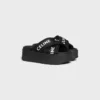 Celine Block Slide in rete, nylon e tessuto con jacquard CELINE Celine Block Slide in rete, nylon e tessuto con jacquard CELINE