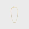 CELINE Bracciale triplo in oro giallo e diamanti